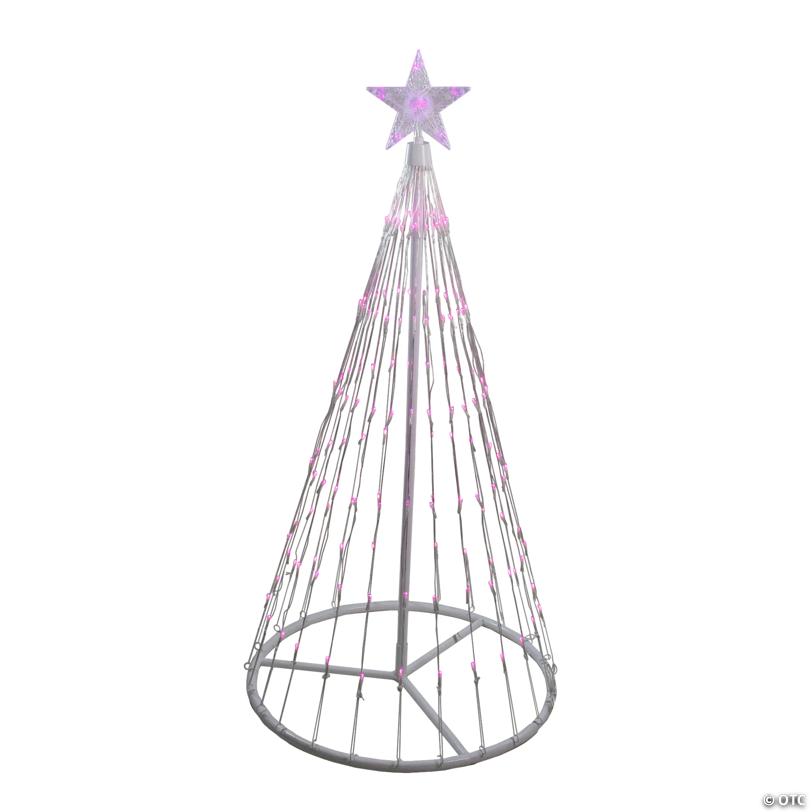 Northlight 4' Pink LED Lighted Show Cone Christmas Tree Outdoor Decoration