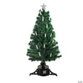 Northlight 4' Pre-Lit Fiber Optic Artificial Christmas Tree with Candles - Multi Lights