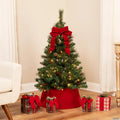 Northlight 4' Pre-Lit Frosted Carolina Berry Spruce Artificial Christmas Tree  Clear Lights