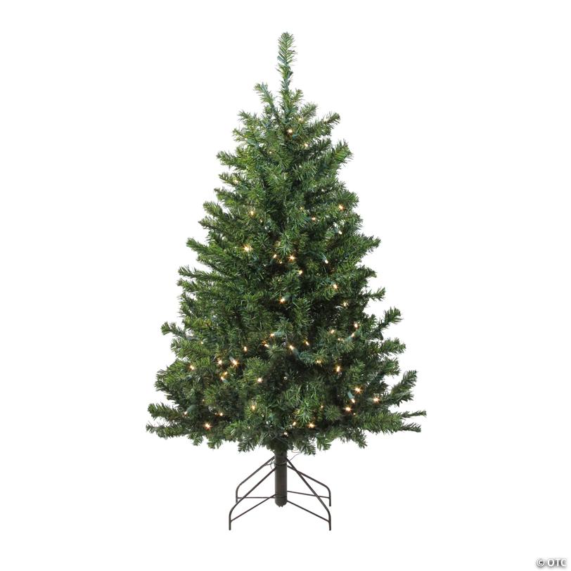 Northlight 4' Pre-Lit Medium Canadian Pine Artificial Christmas Tree - Candlelight LED Lights