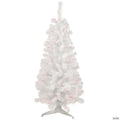 Northlight 4' Pre-Lit White Pine Slim Artificial Christmas Tree - Pink Lights