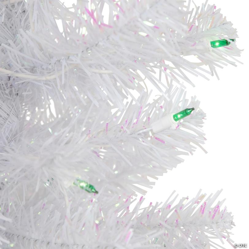 Northlight 4' Pre-lit Rockport White Pine Artificial Christmas Tree  Green Lights
