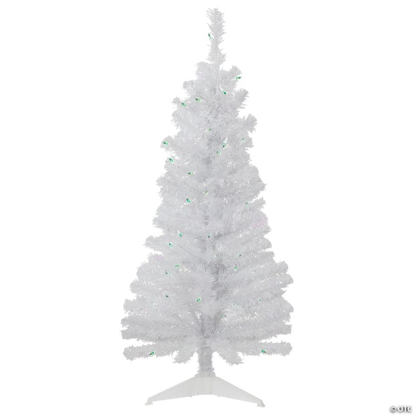 Northlight 4' Pre-lit Rockport White Pine Artificial Christmas Tree  Green Lights