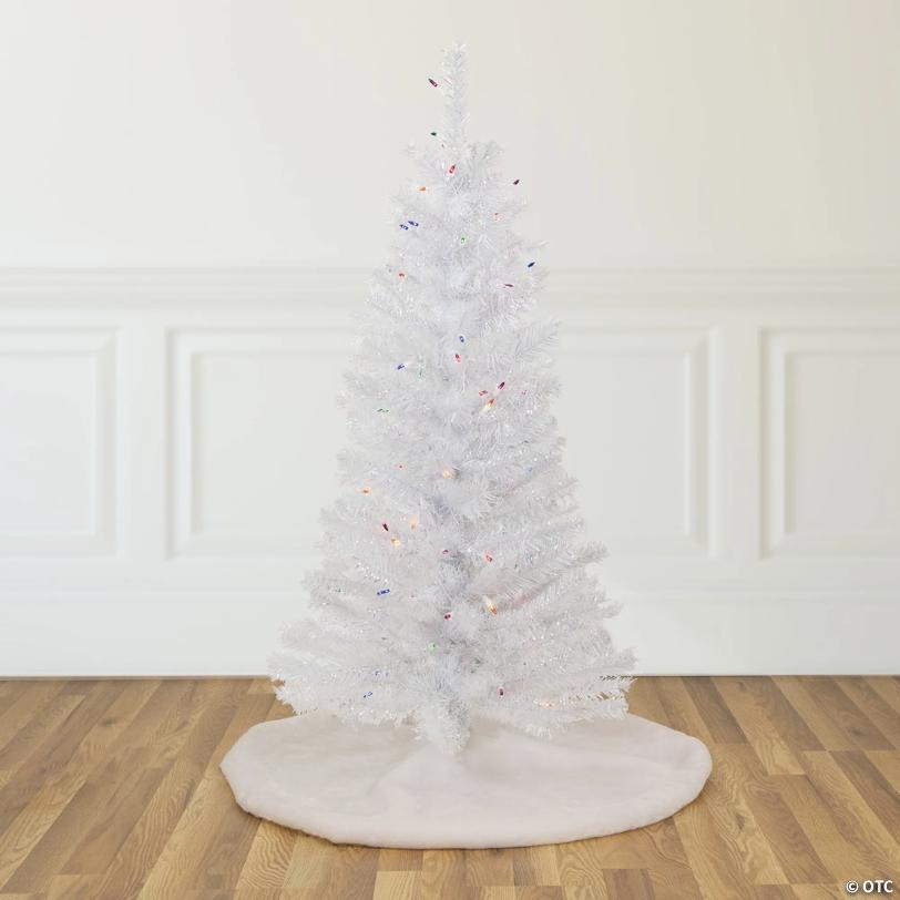 Northlight 4' Pre-lit Rockport White Pine Artificial Christmas Tree  Multi Lights