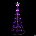 Northlight 4' Purple LED Lighted Show Cone Christmas Tree Outdoor Decor