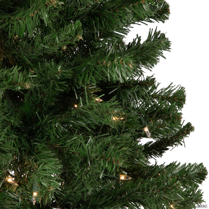 Northlight 4' x 25" Pre-Lit Blackwater Fir Artificial Christmas Tree- Clear Lights