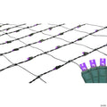 Northlight 4' x 6' Purple LED Wide Angle Net Style Christmas Lights - Green Wire