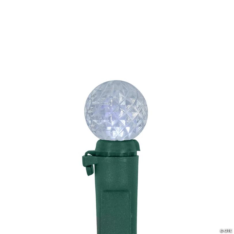 Northlight 50 Count Red  Green and White LED G12 Berry Christmas Lights  15.9 ft Green Wire