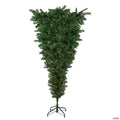 Northlight 5.5' Pre-Lit Medium Upside Down Spruce Artificial Christmas Tree  Clear Lights