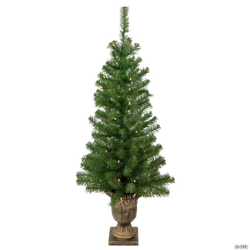 Northlight 5-Piece Pre-Lit Artificial Wolcott Spruce Christmas Entryway Set