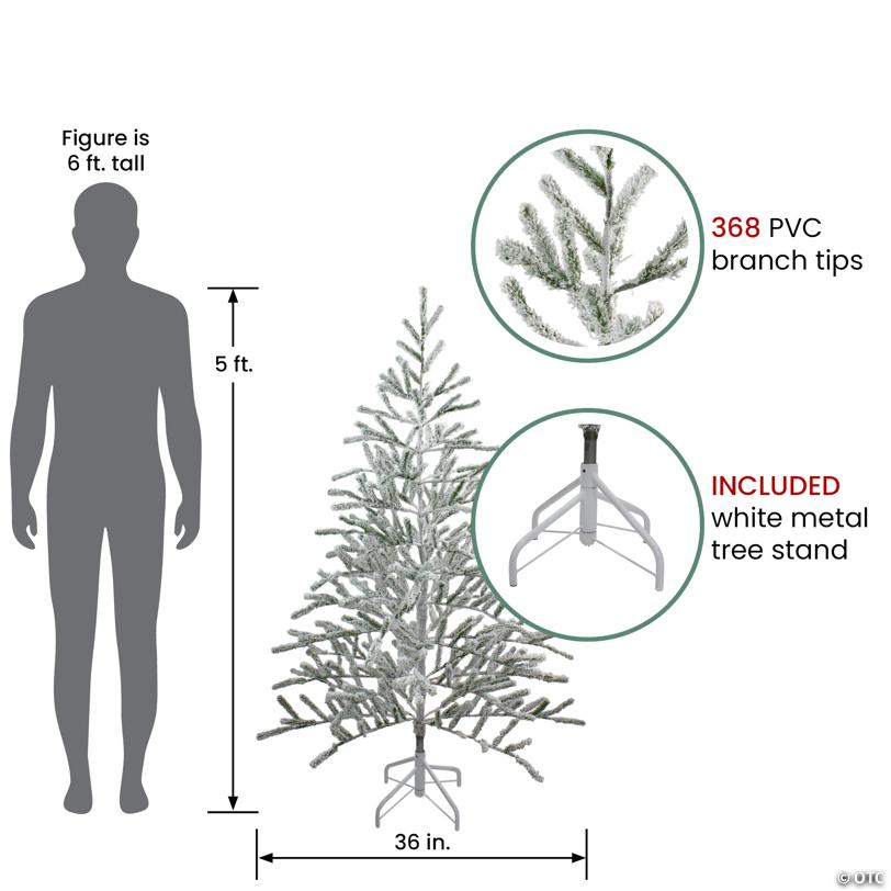 Northlight 5' Flocked Alpine Twig Artificial Christmas Tree - Unlit