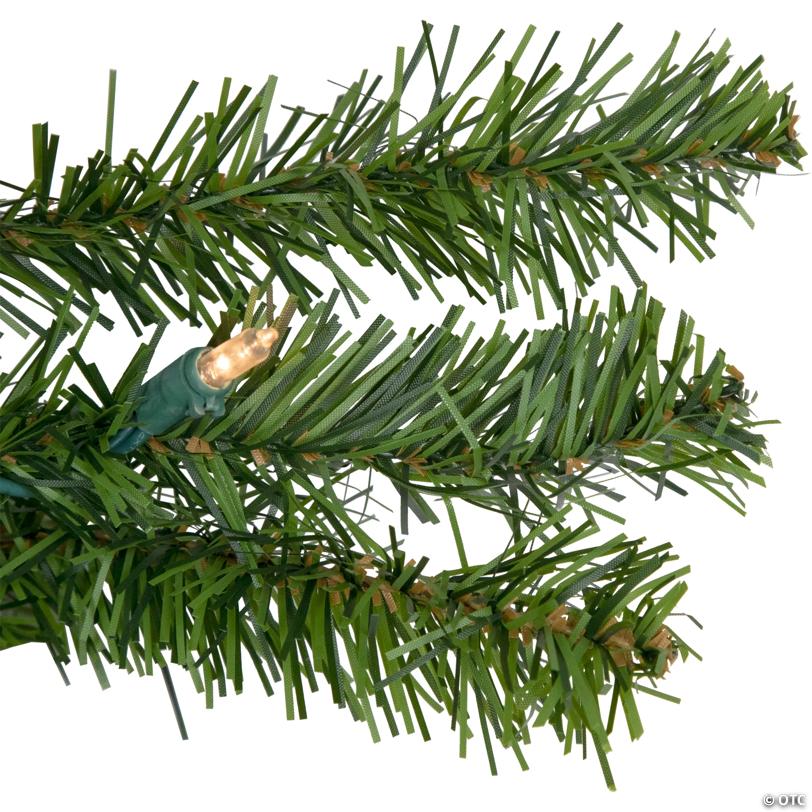 Northlight 5' Pre-Lit Commercial Canadian Pine Artificial Christmas Wreath  Clear Lights