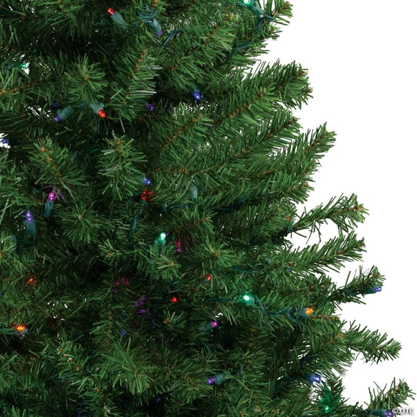 Northlight 5' Pre-Lit LED Medium Canadian Pine Artificial Christmas Tree - Multicolored Lights