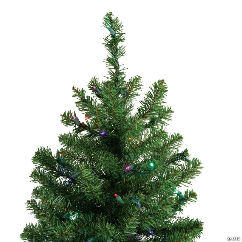 Northlight 5' Pre-Lit LED Medium Canadian Pine Artificial Christmas Tree - Multicolored Lights