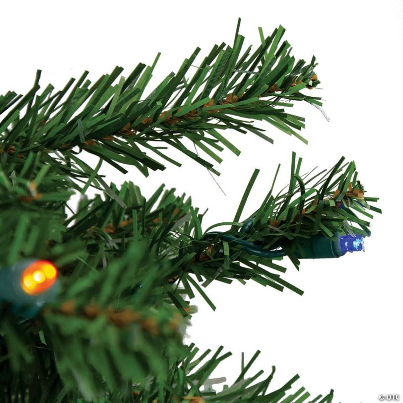 Northlight 5' Pre-Lit LED Medium Canadian Pine Artificial Christmas Tree - Multicolored Lights