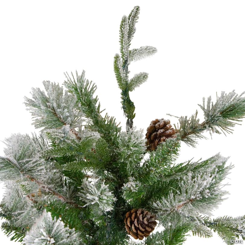 Northlight 6.5' Flocked Rosemary Emerald Angel Pine Artificial Christmas Tree - Unlit