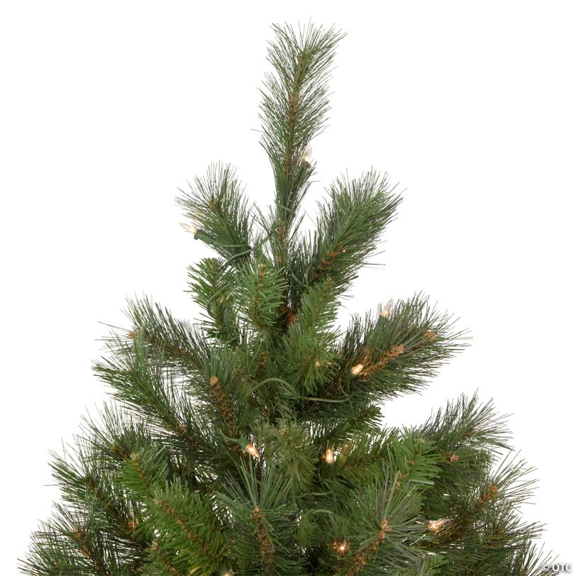 Northlight 6.5' Pre-Lit Medium Beaver Pine Artificial Christmas Wall Tree  Clear Lights