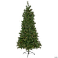 Northlight 6.5' Pre-Lit Medium Beaver Pine Artificial Christmas Wall Tree  Clear Lights