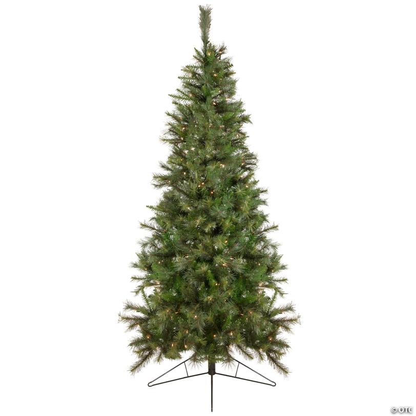 Northlight 6.5' Pre-Lit Medium Canyon Pine Artificial Christmas Wall Tree  Clear Lights