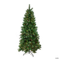 Northlight 6.5' Pre-Lit Medium Mixed Pine and Iridescent Glitter Artificial Christmas Tree - Clear Lights