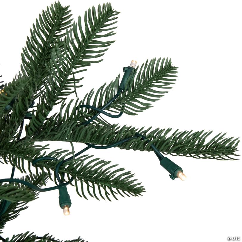 Northlight 6.5' Pre-Lit Nordmann Fir Artificial Christmas Tree  Warm Clear LED Lights