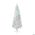 Northlight 6.5' Pre-Lit Pencil White Winston Pine Artificial Christmas Tree - Multi LED Lights