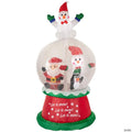 Northlight 6.75ft Lighted Inflatable Santa and Friends Snow Globe Outdoor Christmas Decoration