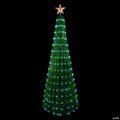 Northlight 6' Green Color Changing Multiple Function Pop Up Artificial Outdoor Christmas Tree