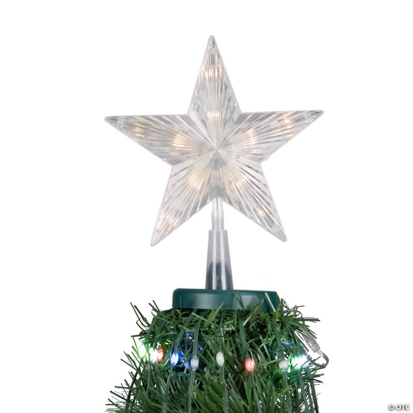Northlight 6' Green Color Changing Multiple Function Pop Up Artificial Outdoor Christmas Tree