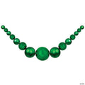 Northlight 6' Green Shiny and Matte Shatterproof Ball Christmas Swag