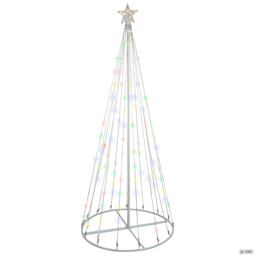 Northlight 6' LED Color Changing Multiple Function Outdoor Show Cone Tree