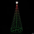 Northlight 6' LED Color Changing Multiple Function Outdoor Show Cone Tree