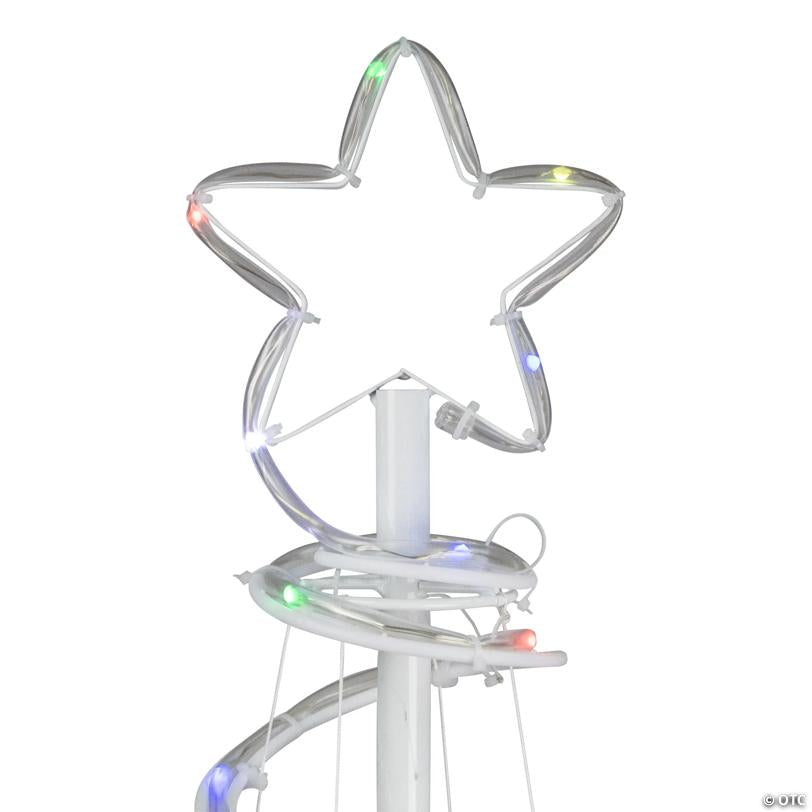 Northlight 6' LED Color Changing Multiple Function Outdoor Spiral Christmas Tree