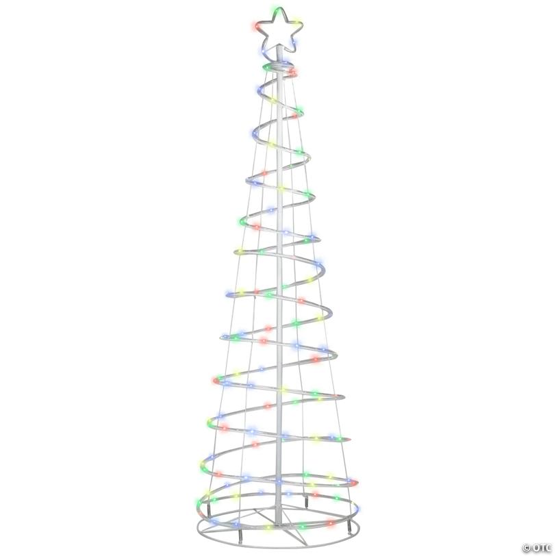 Northlight 6' LED Color Changing Multiple Function Outdoor Spiral Christmas Tree