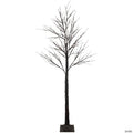 Northlight 6' LED Lighted Black Christmas Twig Tree - Warm White Lights