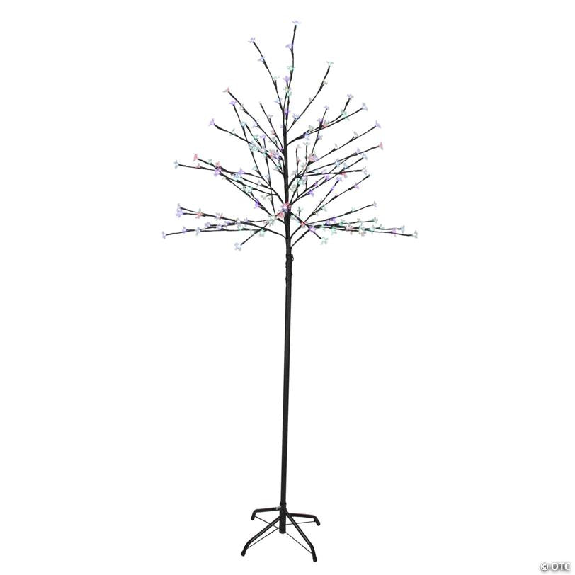 Northlight 6' LED Lighted Cherry Blossom Flower Tree - Color Changing Lights
