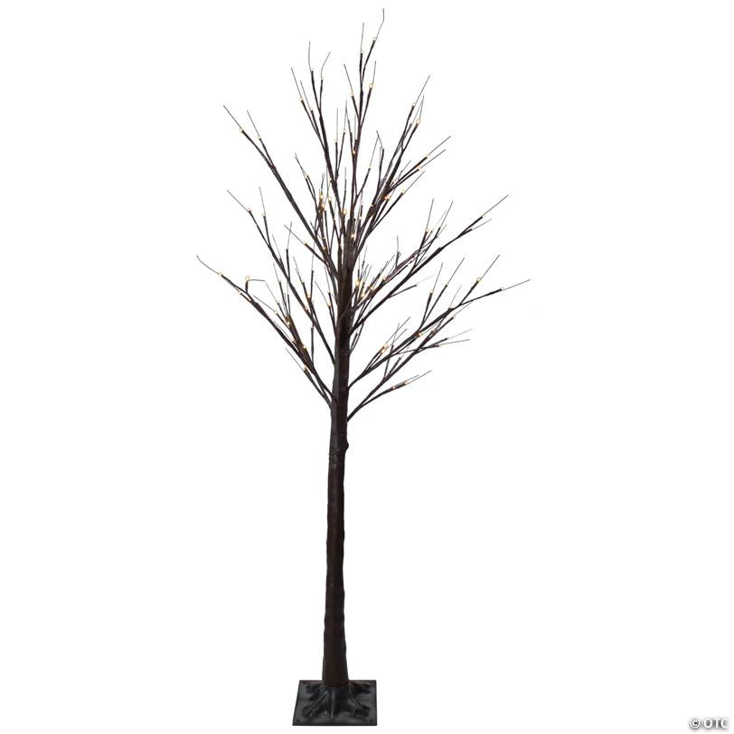 Northlight 6' Lighted Christmas Birch Twig Tree Outdoor Decoration - Warm White LED Lights