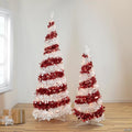 Northlight 6' Pre-Lit Candy Cane Pop-Up Artificial Christmas Tree  Clear Lights