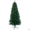Northlight 6' Pre-Lit LED Color Changing Fiber Optic Christmas Tree with Star Tree Topper