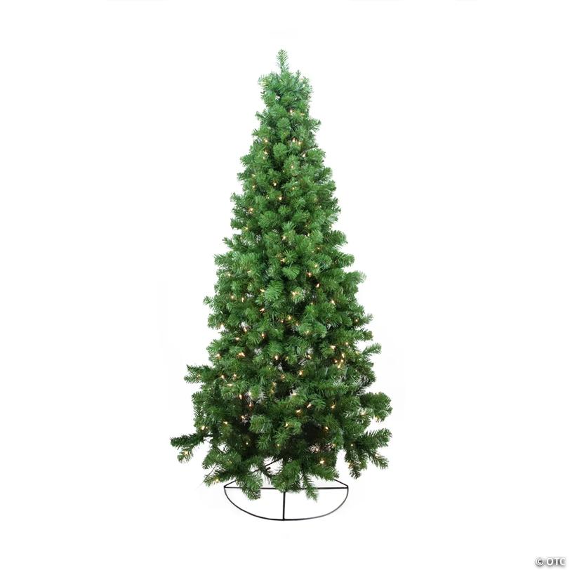 Northlight 6' Pre-Lit Pine Artificial Wall Christmas Tree - Clear Lights