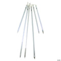 Northlight 6 White LED Dripping Icicle Snowfall Christmas Light Tubes - 21 ft Clear Wire