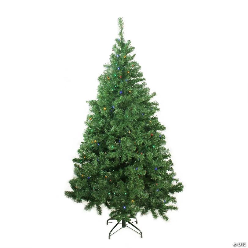 Northlight 6 ft Pre-Lit LED Medium Mixed Classic Pine Artificial Christmas Tree - Multi Lights