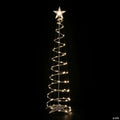 Northlight 6ft LED Lighted Spiral Cone Tree Outdoor Christmas Decoration  Warm White Lights