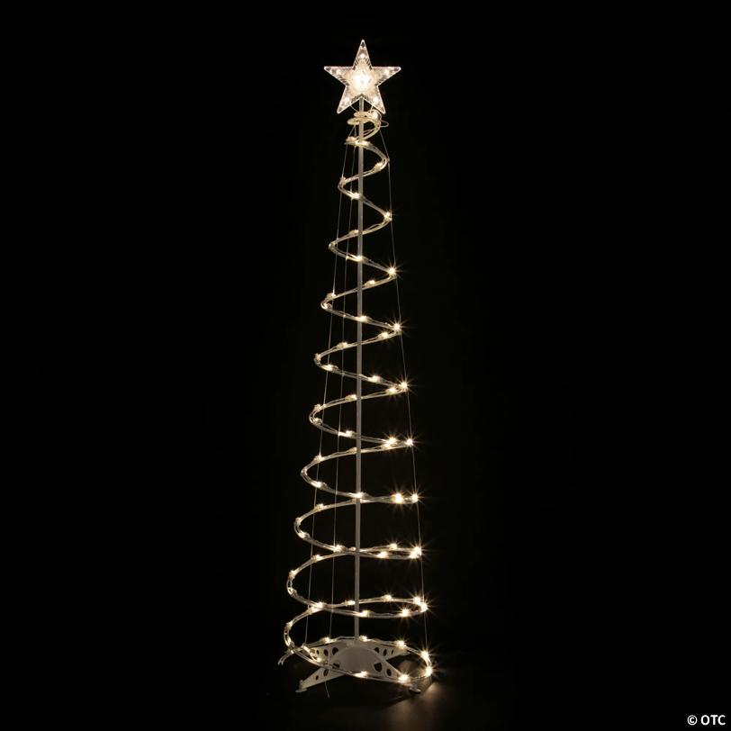 Northlight 6ft LED Lighted Spiral Cone Tree Outdoor Christmas Decoration  Warm White Lights
