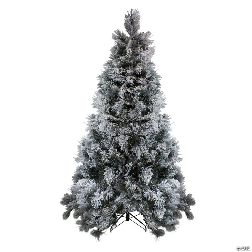 Northlight 7.5' Flocked Black Spruce Artificial Christmas Tree - Unlit