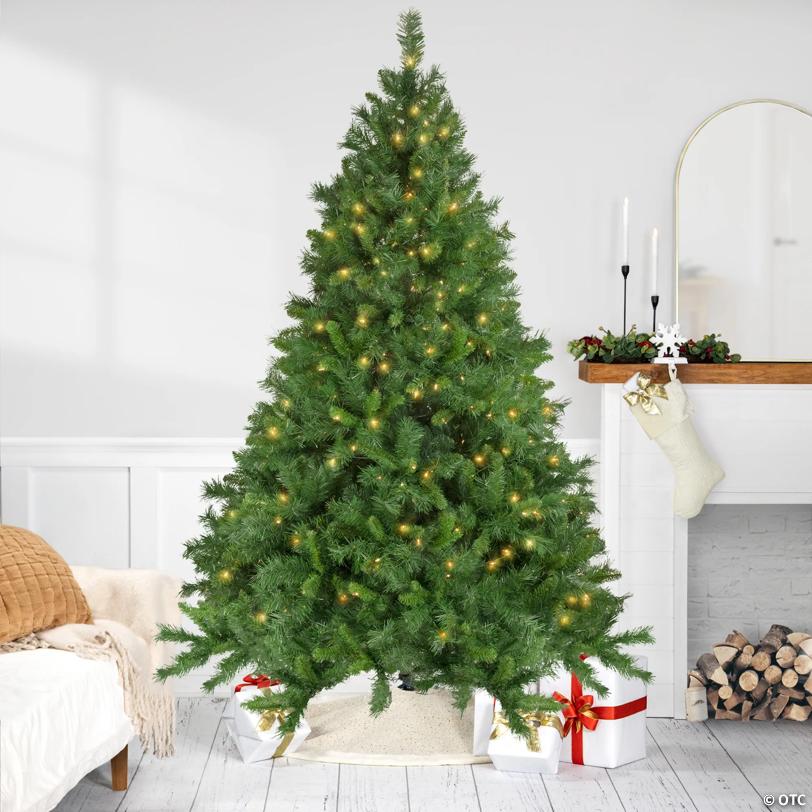 Northlight 7.5' Pre-Lit Chatham Pine Artificial Christmas Tree  Clear Lights