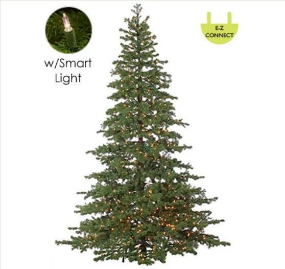 Northlight 7.5' Pre-Lit Full Layered Pine Artificial Christmas Tree - Multicolor LED Lights