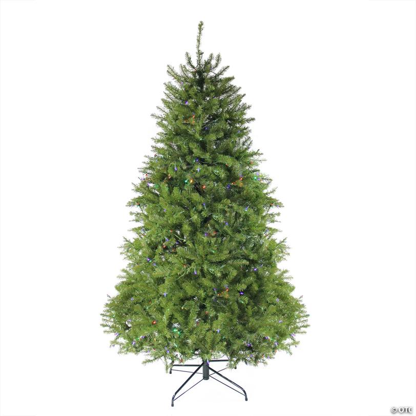 Northlight 7.5' Pre-Lit Full Northern Pine Artificial Christmas Tree - Multicolor LED Lights
