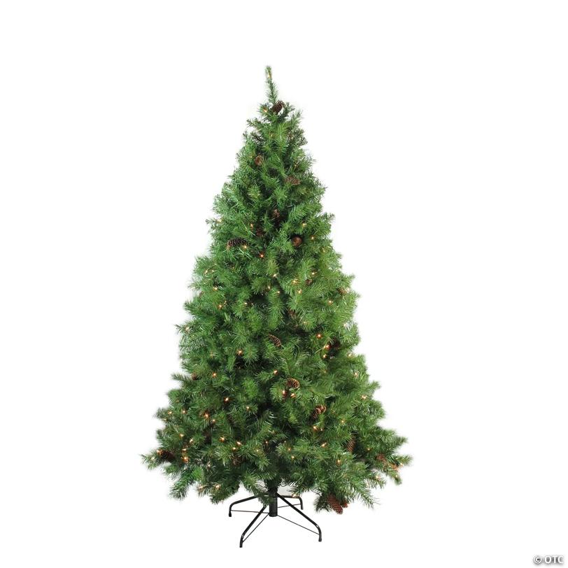Northlight 7.5' Pre-Lit Green Medium Pine Artificial Christmas Tree - Clear Lights