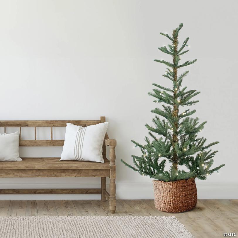 Northlight 7.5' Pre-Lit Nordmann Fir Artificial Christmas Tree - Warm Clear LED Lights